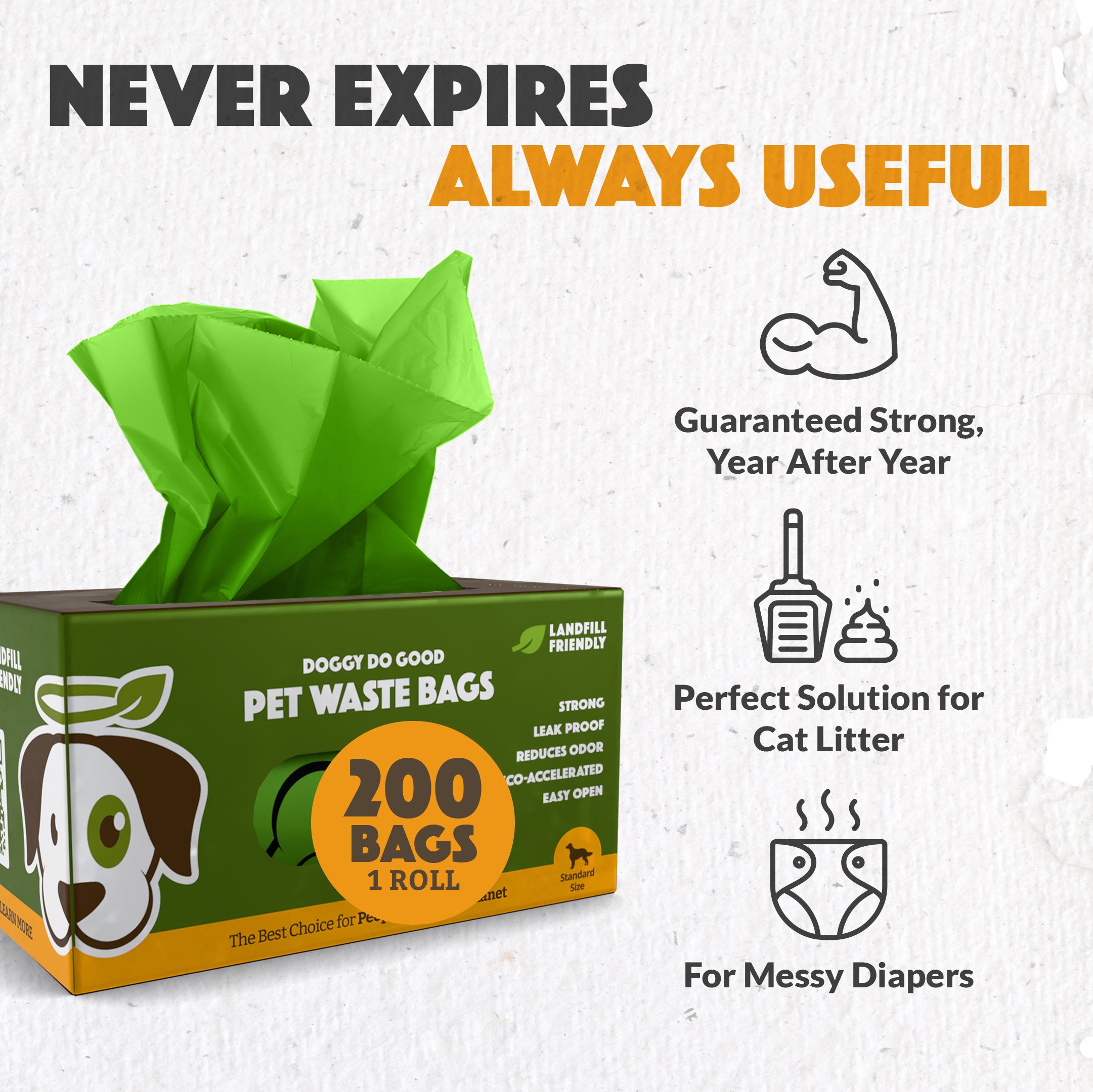 Landfill-Friendly Grab & Go - 200 Bags