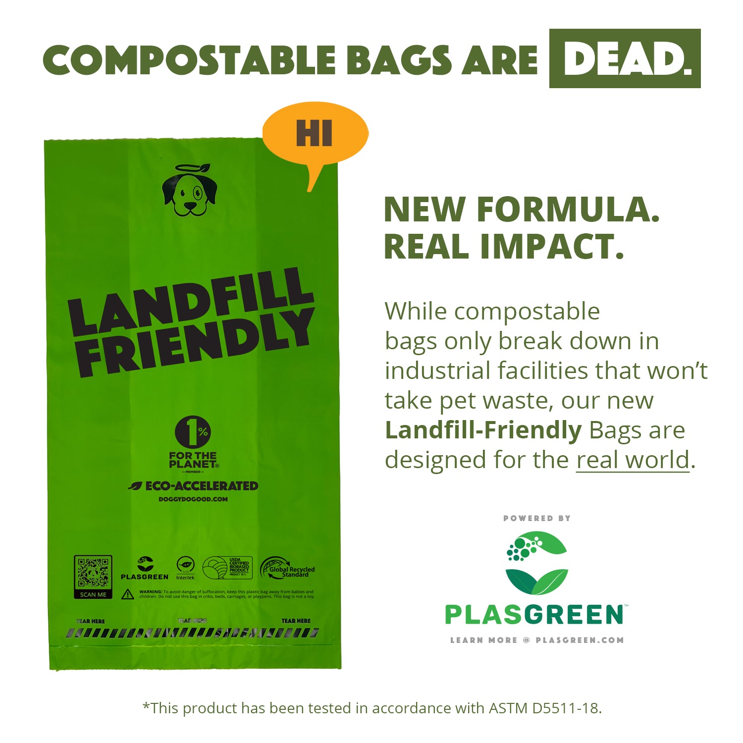 Landfill-Friendly Pet Waste Bags - 180 Bags
