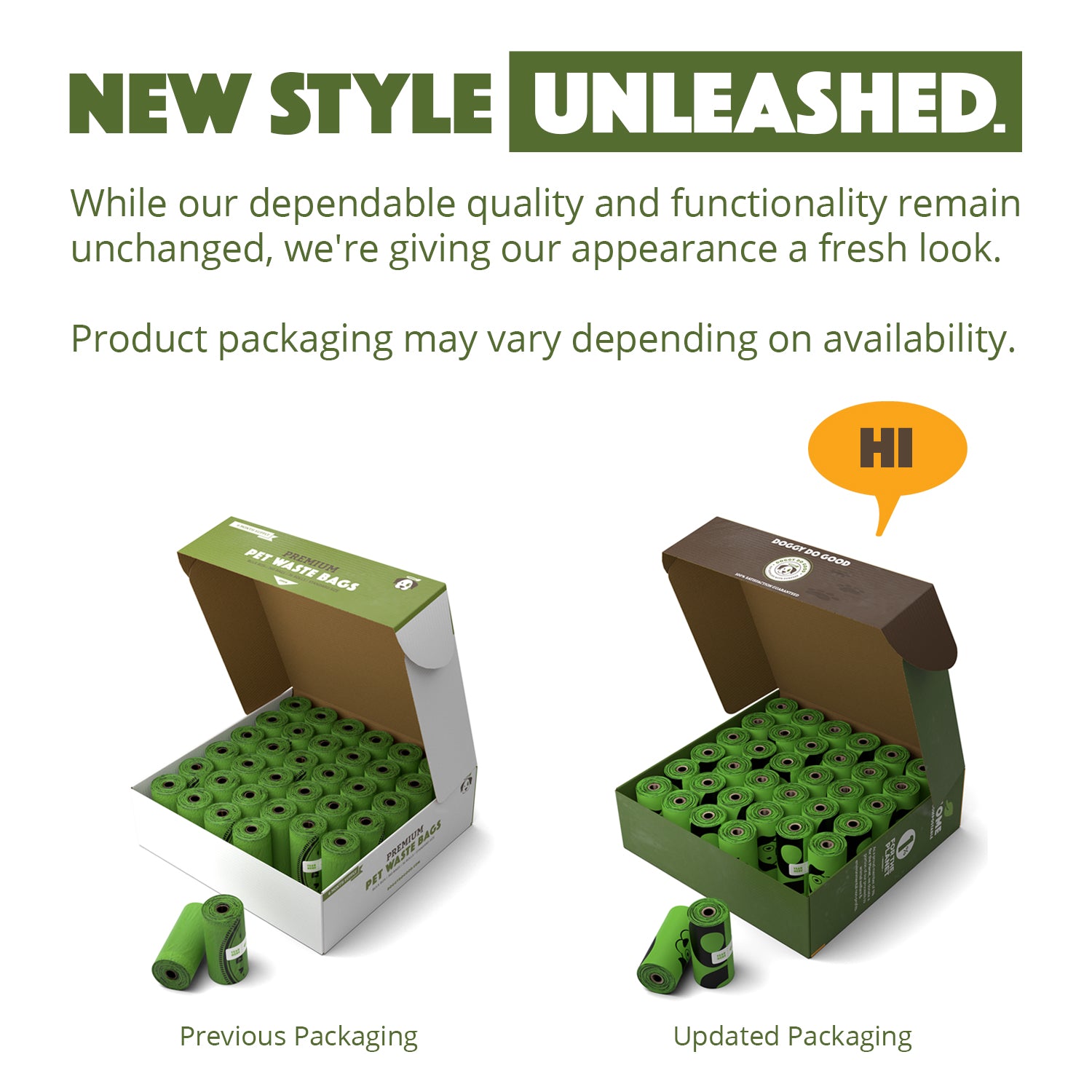 Refill Pack Bulk Box - Home Compostable Standard Rolled Bags (360 Bags)