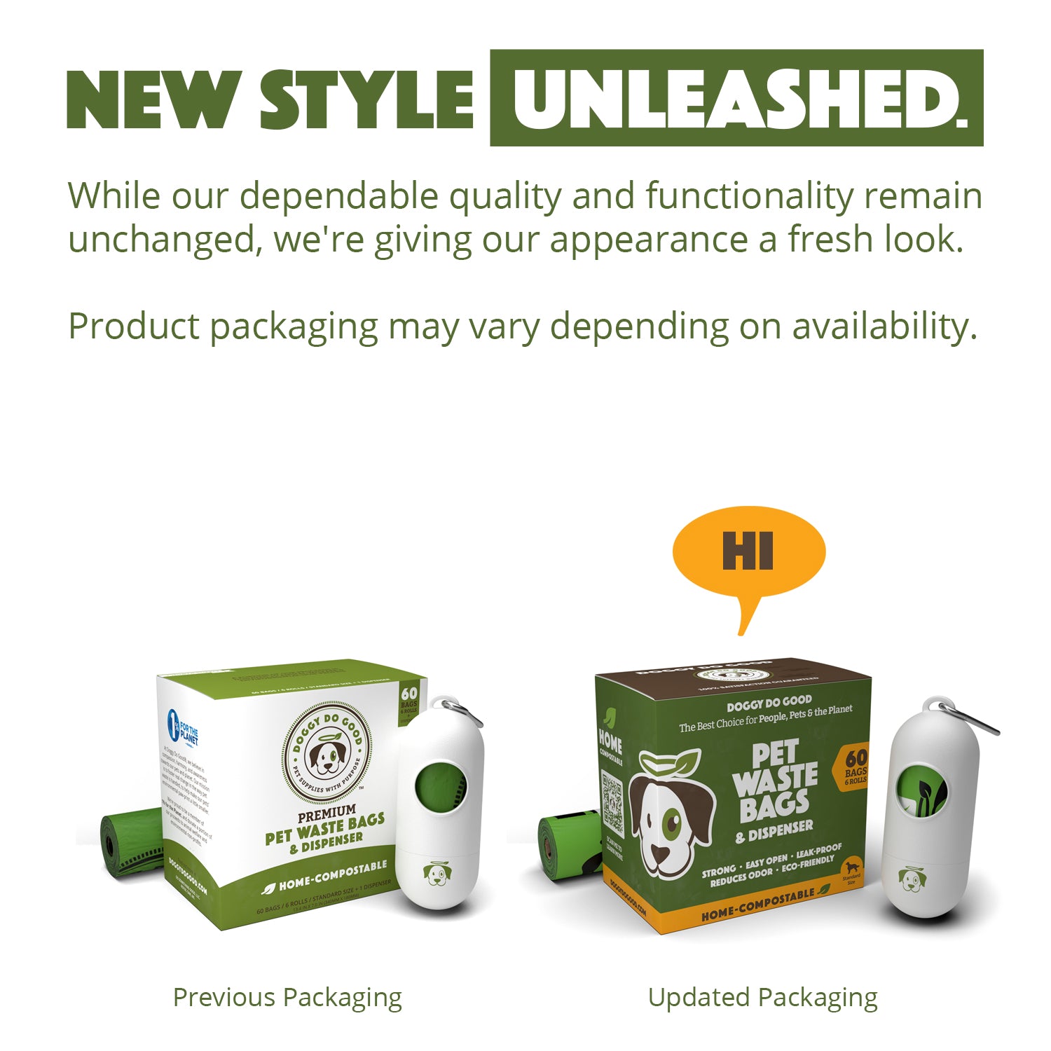 Dispenser + Home Compostable Standard Rolled Bags (60 Bags)
