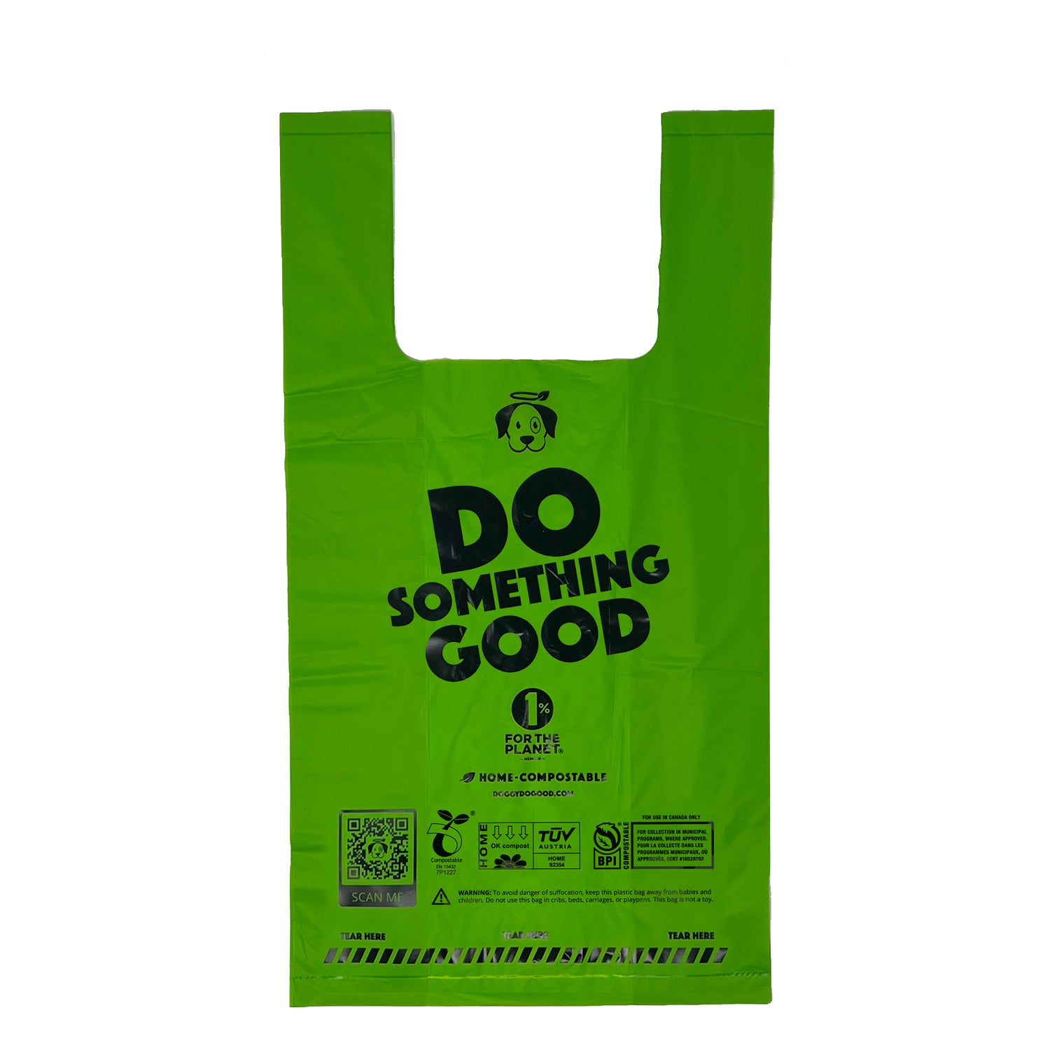 Home Compostable Grab & Go Standard Handle Bags (60 Count)