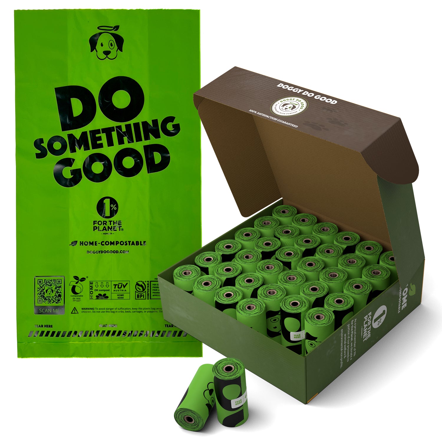 Refill Pack Bulk Box - Home Compostable Standard Rolled Bags (360 Bags