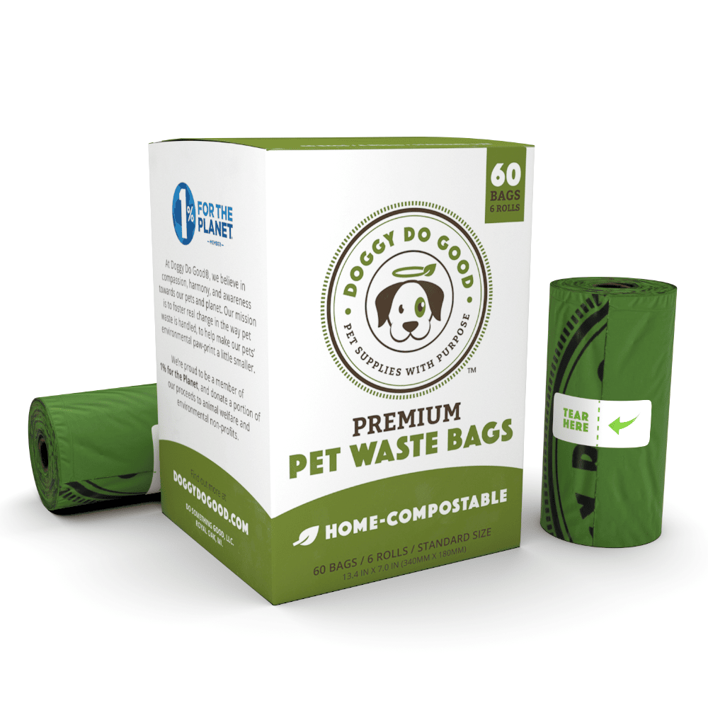 Bulk dog waste bags with sanitary bacteria blockers