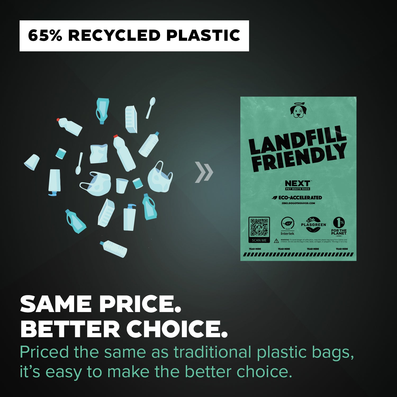 NEXT Landfill-Friendly Rolled Bags